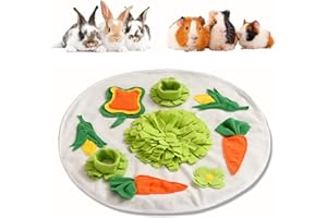 Hileyu Meerschweinchen Futtersuche Futtermatte Schnüffelmatte Kaninchen Spielzeug Langeweile Brecher Polarfleece Schnüffel Unterlage Futtermatte für Kaninchen Hasen Meerschweinchen Welpen Frettchen