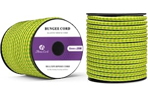 Abma Cord Cuerda Elástica Cuerda de Lona Cuerda de Goma para Lonas Remolque y Piscina - Cuerda Tensora, Cuerda Expansora - Ø 4mm, 5mm, 6mm, 8mm, 10mm Multi Couleur