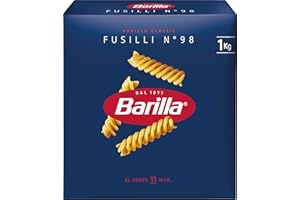 ‎BARILLA Barilla Pasta Klassische Fusilli n.98 aus hochwertigem Hartweizen immer al dente, 1 kg