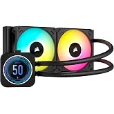 Corsair iCUE H100i Elite LCD XT Sıvı CPU Soğutucu - IPS LCD Ekran - &Ccedil;ift Fan AF120 RGB ELITE - Radyat&ouml;r 240 mm - Intel&reg; LGA 1