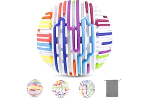 ueslwser Sensory Activity Ball, Sensory Fidget Board Ball Toy with 16 Pcs of Rubber Ropes and Storage Bag, Sensory Fidget Toys for Kids Adults Stress Relief, Focus, and Cognitive Development