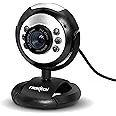 FRONTECH Digital Webcam with Built-in Mic & LED Lights, 30 FPS, Plug and Play USB Interface, Auto White Balance, for Video Calling, Live Streaming, Online Classes, Laptop/PC/TV (2251, Black)