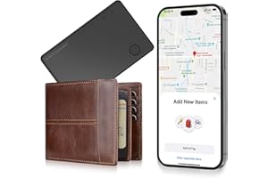 SUOXIOM Air Tag Karte Wallet Tracker Karte,1,6mm dünn,drahtlose Aufladung Smart Bluetooth Tag wasserdicht Item Tracker Finder,kompatibel mit Apple Find My (nur iOS),für Koffer,Taschen,Pässe,Gepäck