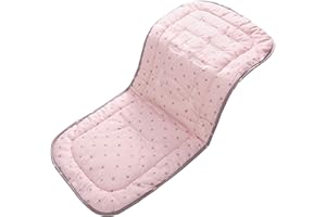 MIRACLE BABY Baby Sitzauflage für Kinderwagen,Baby Sitzeinlage aus 100% Baumwolle Weiche und Reversible Autositz Kinderwagenauflage für Babyschale Buggy