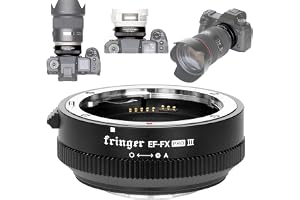 Fringer EF-FX Pro III objektivadapter för autofokus (EF-FX Pro III) | för EOS äkta Sig-objektiv för spegelfria FX-kameror X-T3 XH1 X-E3 XT20 X-Pro2 X-T2 X-T4 X-A X-E1 X-M1 XT1 X-T30