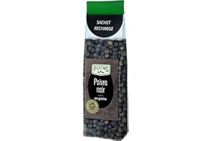 ÉPICES FUCHS FUCHS Épices Véritables Poivre Noir en Grains Sachet Recharge 60 g