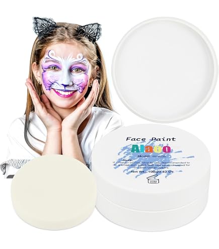 Trucco Clown Completo - Con Naso, Pennello E Spugna Per Feste E Divertimento
