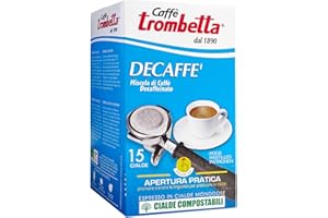 CAFFE TROMBETTA Caffè Trombetta - Caffè in Cialda ESE, Decaffeinato - Confezione da 15 Cialde