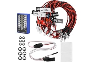 Dilwe RC Modell, Fernbedienung, Lichtsimulation, Car Model Parts, 1/10, 1/8, für Fernbedienungsgeräte für Modelle, RC Auto Hobby, Geschenk für Sammler, Familienunterhaltung