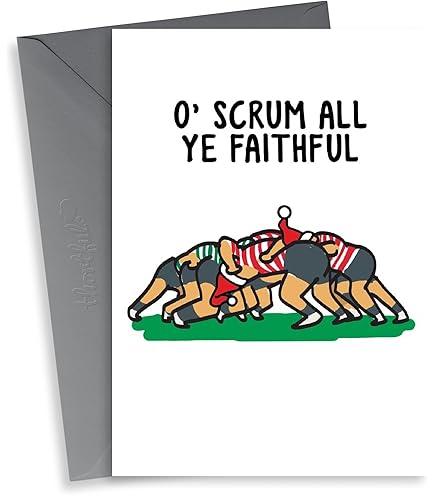 Funny Rugby Christmas Card - For Your Rugby Obsessed Friend | Thortful