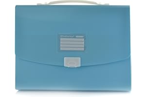 Office Box - Maletín Rígido con Asa de Silicona y Cierre de Broche - Ideal para láminas, manualidades y el uso diario -Material Reciclable 100% de Gran resistencia y 12 Colores Colorline