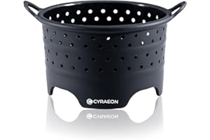 Cyraeon Silicone Steamer Basket 18CM, Perfect for Boiling and Steaming. Microwave Steamer, Vegetable Steamer Basket, Instant Pot Steamer, Pressure Cooker Basket. Heat Resistant.