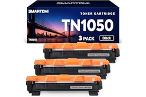 SMARTOMI TN1050 Compatible Toner Cartridges Replacement for Brother TN1050 to use with HL-1110 DCP-1510 HL-1210W DCP-1610W HL-1112 MFC-1810 HL-1212W MFC-1910W DCP-1612W DCP-1512 ( Packaging May Vary)