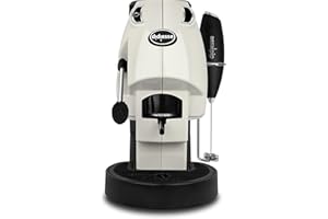 Didiesse Baby Frog Coffee & Tea – Macchina da Caffè a Cialde, con Frullino Montalatte e Doppio Portacialde per Caffè e Tè, Basso Consumo 450W, Erogatore Acqua Calda. (Avorio)