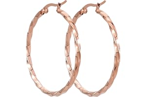 BONNYBIRD® Lot Boucles d'Oreilles Femmes Acier Inoxydable Qualité Supérieure - Clous d'Oreilles en Argent, Or et Or Rose, 100% Résistance à l'eau & Tolérance Cutanée