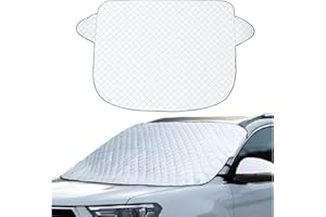 AMDONALO Auto Windschutzscheibe Schneeabdeckung, Auto Frost Abdeckung, Heavy Duty Ultra Dicke Schutzabdeckung Schnee EIS Frost Staub Wasserbeständig, Für SUV und Familienauto 55.11in x 39.76in