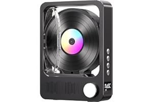 MECHEN Reproductor de CD, Discman Portatil, Bluetooth 5.0, HiFi Musica, USB C, AUX, Mando a Distancia, Soportes CD-R, CD-RW, MP3