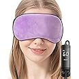 Masque Pour Les Yeux Chauffé En Soie Sans Fil, 1500mAh Masque