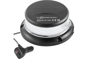 ETUKER Luce LED Stroboscopica Lampeggiante 12V/24V 7 Modelli di Flash con ECE R6 R10 E9 Lampeggiante Magnetico per Trattore Agricolo