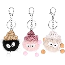 MEMOFYND Set van 2 gepersonaliseerde pluche sleutelhangers - schattig voor meisjes, auto - zwart, S, Zwart, S