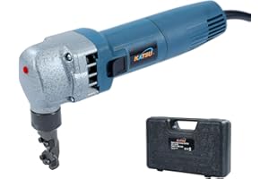 KATSU TOOLS KATSU Electric Nibbler, 380W Industrial Quality Copper Aluminium Stainless Steel Sheet Metal Cutter Snip Shears Scissor Cuts 1.8mm Steel Plates 100458