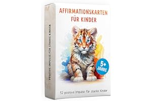 RABANO ART 52 Affirmationskarten für Kinder - Selbstbewusstsein & Achtsamkeit stärken bei Kindern - pädagogisch wertvoll - Gefühlskarten, Motivationskarten für Kinder - Kartenset mit Affirmationen