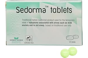 Natural Calming Tablets for Adults - 5-in-1 Herbal Stress & Anxiety Relief with Lavender, Valerian Root & Passion Flower | Gentle Support Supplement for Rest & Relaxation | Sedorma (20)