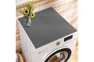 IWTBNOA Waschmaschine Abdeckung, 60 x 60 cm Waschmaschinenabdeckung Weiche und Zuschneidbare, Waschmaschinenauflage Universal, Waschmaschinenauflage Rutschfest für Waschmaschine,Trockner,Bäder,Küche