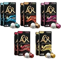L’OR Origins Espresso Coffee Variety Bundle – Nespresso®* Alluminium Capsules - 10 Packs of 10 pods (100 Servings)