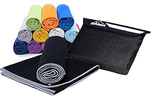 gipfelsport Serviettes en Microfibre | Serviette de Voyage, Serviette de Plage | Séchage Rapide, ultraléger, Peu encombrant | pour Enfants, Hommes et Femmes