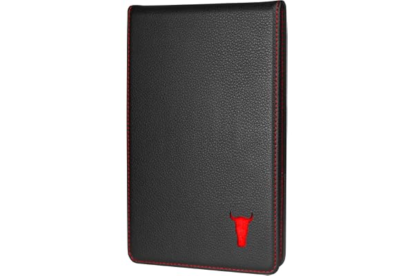 TORRO Porte-Carte de Score de Golf et Porte-carnet de Parcours Standard – Portefeuille pour Carte de Score de Golf et carnet de Parcours en Cuir véritable avec Boucle pour Crayon
