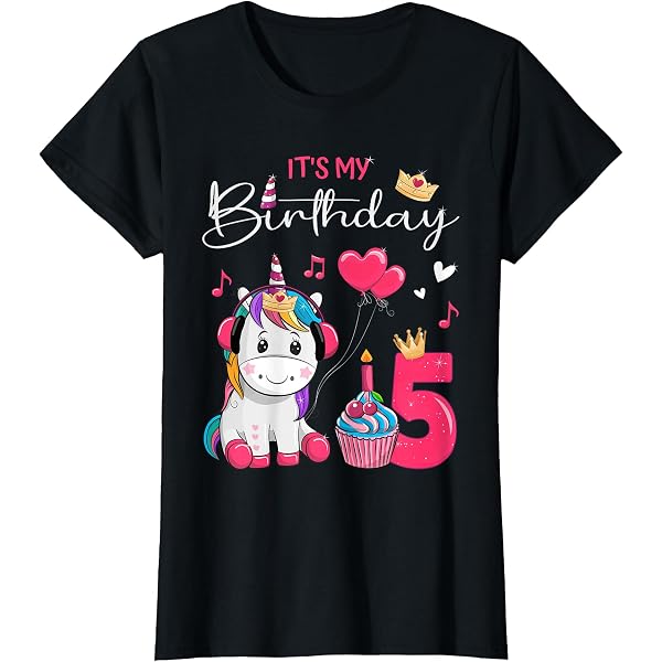 Mädchen T-Shirt '4. Geburtstag' – Mit Katzen-Motiv – Größe 116 (5/6 Jahre) – Aus Baumwolle – Lila Meliert