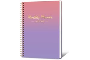 RUKAR Monthly Planner 2025-2027, 2025 Calendar 24 Months Planner, JULY 2025 - JUNE 2026, 7.4"x9.4", Personal Organizer with Monthly Goals, To-Do List, Habit Tracker, 24 Months for School Office Home