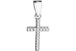 Sofia Milani - Pendentif de Collier en Argent 925 - avec Pierres de Zircon - Motif en Forme de Croix - 60278