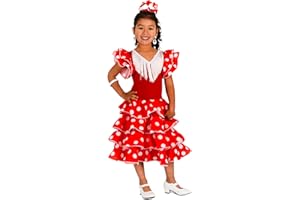 AMARU SANCHESU Vestido de niña para Danza Flamenco o sevillanas