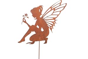 ‎UNUS UNUS Garden Stake Rust Elf Sitting Medium