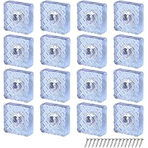 Sossai® Möbelpads MG2 - 20 Stück Bodenabstandshalter Zum Anschrauben, Weiß 50mm