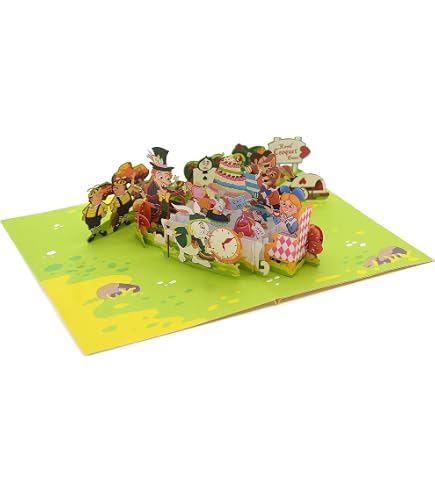 Lot De 20 Invitations Carte Postale Alice Au Pays Des Merveilles - Format A6, Avec Enveloppes Blanches