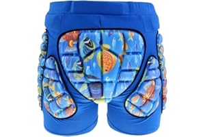 SM SunniMix Deluxe Padded Figure Skating Shorts for Kids Boys And Girls – 3D Pads for Hips Tailbone & Butt - Choice of Colors & Sizes, Blue, XXS