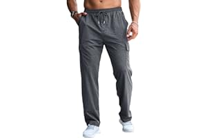 CTU Mens Cargo Joggers Trousers Casual Elasticated Waist Tracksuit Bottoms for Men M-4XL