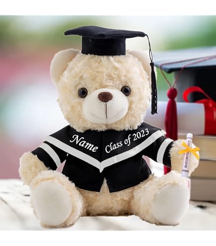 Abschluss Teddy Bär Mit Doktorhut & Talar – 20 Cm Plüschtier Geschenk Für Abitur, Uni, Promotion