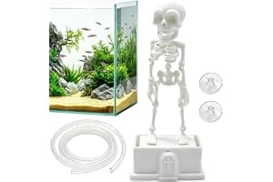 Halloween Aquarium Skeleton Air Bubbler – Dancing Skeleton Fish Tank