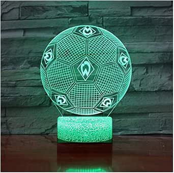 3d Illusion Nachtlicht Sportverein Werder Bremen Intelligentes 7 Farbiges Umgebungslicht Crack Base Led Tischleuchte Kindergeburtstag Weihnachtsgeschenk Geschenk Des Fussballfans Amazon De Sport Freizeit 