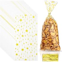 120Pcs Sachet Biscuit Noel, Sachets Transparents Pour Biscuits Sachet Bonbon Plastique, Sachet
