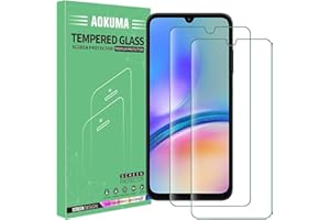 AOKUMA Protector de Pantalla para Samsung Galaxy A05s/Samsung Galaxy A05, [2 Unidades] Cristal Templado para Galaxy A05s/A05 Fácil Instalación, Sin Burbujas, Alta Definicion, 9H Dureza, Anti-Arañazos