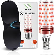 DM TECH Set Notturna Rossa Anti Luce Blu E27 + Video Tecniche ...