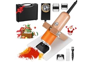 Hlieeosfcn Tufting Trimmer 200W Carpet Shears Low Noise Rug Tufting Clippers Speed Adjustable Rug Shears with 2 Limit Combs & 2 Blades for Tufting DIY