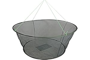 EASY BIG Rete da pesca pieghevole, gabbia per cattura manuale di gamberetti e granchi