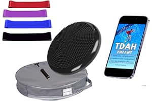 Seka-Planet coussin TDAH et bandes élastiques pour enfants, kit sensoriel avec eBook éducatif, pour attention et assise active