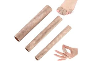 CARRENEU 3 Pcs Pansement Orteil,Protections D'orteils en Silicone Découpables,Bandage de Tube de Protection des Orteil en Gel Doux,Protection des Orteils pour Cors,Ampoules,Callosités,Orteils et Doigts